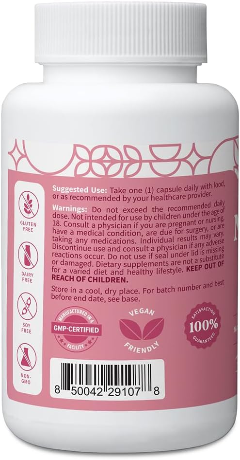 Pattern Wellness Menopause Complex – Herbal Supplement for Women’s Wellness & Hormone Health Support – with Black Cohosh, DIM & Bioperine® – 30 Vegan Capsules, 3rd Party Tested