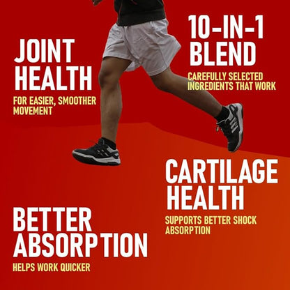Glucosamine Chondroitin MSM Curcumin Turmeric Boswellia - Joint Support Supplement for Bone Back Knee Hand Flexibility, Mobility - Joint Health Supplement for Women & Men - 90 Capsules