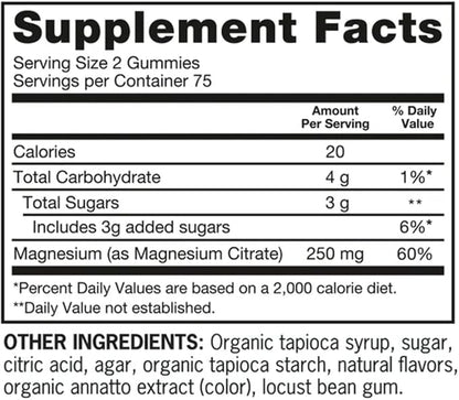 Extra Strength Magnesium Citrate Gummies, 250 mg – 150 Count – Vegetarian & Gluten Free, Orange Flavor (Pack of 1)