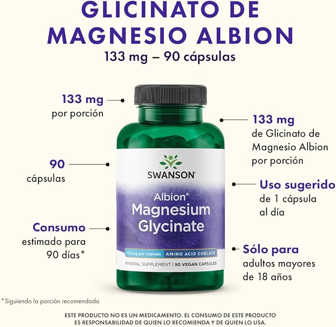 Albion Chelated Magnesium 133 mg 90 Caps