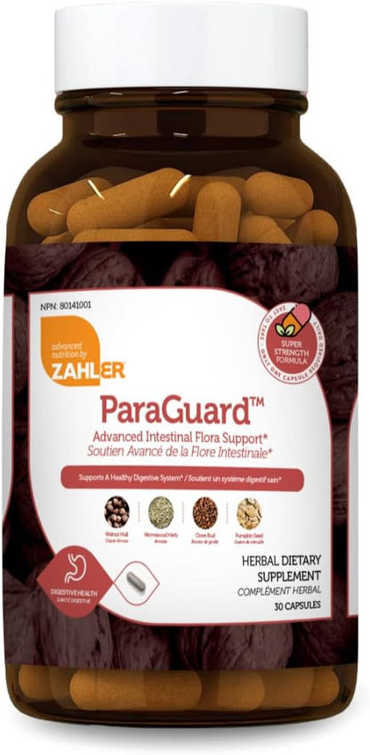 Zahler - ParaGuard Capsules - Gut Health Supplement - Formula has Wormwood, Garlic Bulb, Pumpkin Seed, Clove & More - Natural Support for Humans - Certified Kosher 30 Count
