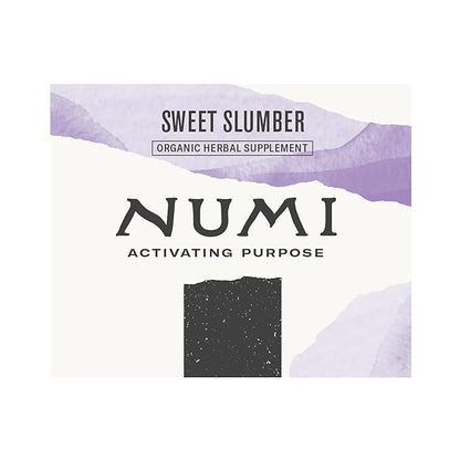 Numi Organic Tea Sweet Slumber with Chamomile, Valerian Root & Lavender, 16 Count Box of Tea Bags (Pack of 3) Herbal Teasan (Packaging May Vary)
