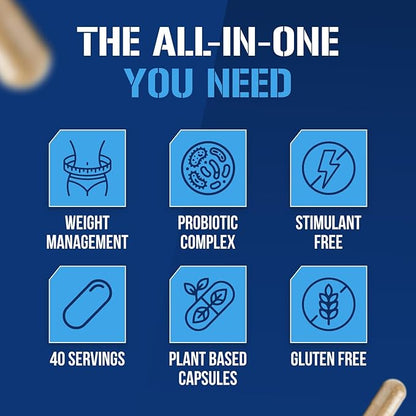 Evlution Nutrition Leanmode + Probiotic, Advanced Probiotic Capsule Supplement, 15 Billion CFUs per Serving, Digestive Support & Gut Health (40 Servings)