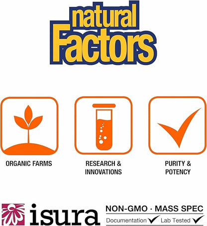 Natural Factors, Glucosamine & Chondroitin, Supports Healthy Joints and Connective Tissue, 120 Capsules