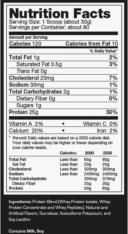 Ultimate Nutrition PROSTAR 100% Whey Protein Powder - Low Carb, Keto Friendly - 80 Servings, Vanilla Crème, 5.28 Pounds