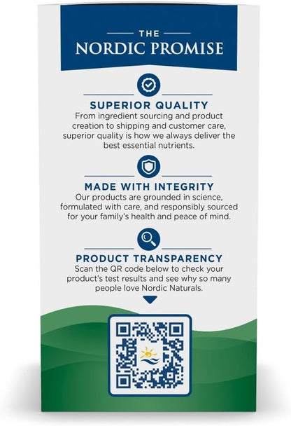 Nordic Naturals Mood Support Omega Blend - Unflavored - 60 Soft Gels - 1400 mg Omega-3 Supplement with EPA & DHA - Promotes Balanced Mood and Serenity - Non-GMO - 30 Servings