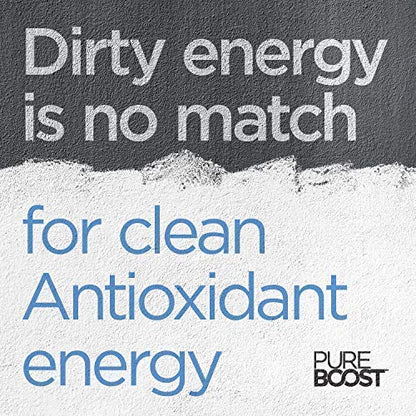 Pureboost Clean Energy Booster, Refreshing Energy Drink Mix with B12 Vitamins, Electrolytes, Antioxidants, Sugar-Free with No Sucralose (Combo Pack, 30 Count)