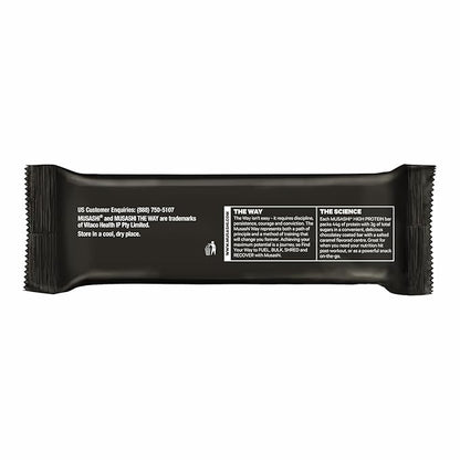 MUSASHI High Protein Bar, 45g Protein, 2g Total Sugars, White Chocolate Caramel, Post Workout and Protein Snack On The Go, 12 Pack of 3.2oz (90g) Bars
