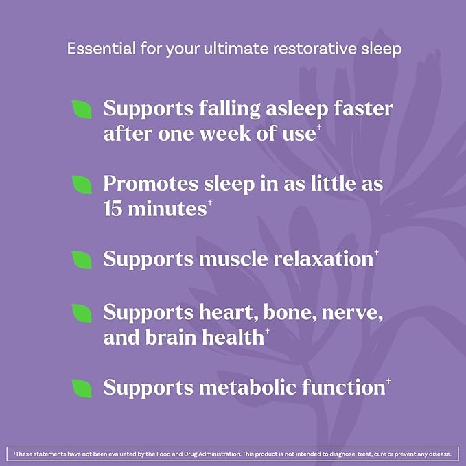Natrol Sleep & Restore Capsules - Calm Magnesium Glycinate, Magnesium Sleep Aid with GABA, Melatonin 5mg, Botanical Blend, 30 Day Supply, 60 Count (Pack of 2)