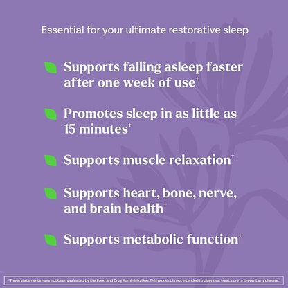 Natrol Sleep & Restore Capsules - Calm Magnesium Glycinate, Magnesium Sleep Aid with GABA, Melatonin 5mg, Botanical Blend, 30 Day Supply, 60 Count (Pack of 2)