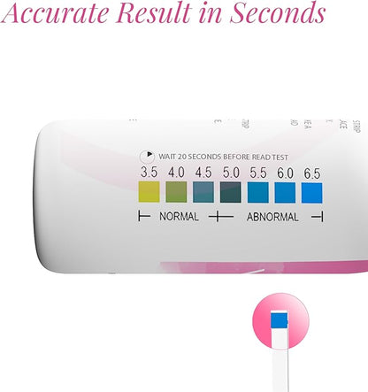 NATURELAND Vaginal pH Test Strips for Women – At-Home Test BV and Yeast Infection Kit, with BloomSense App, Accurate 3.5-6.5 Range, Foil-Sealed (80 Strips)