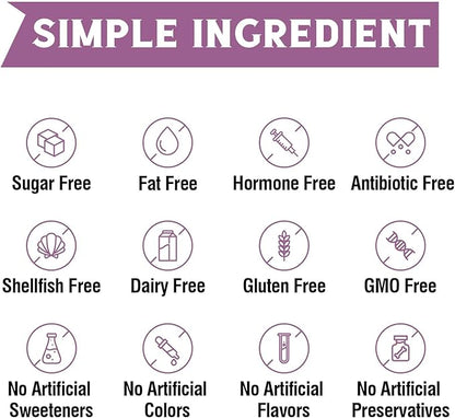 Multi Collagen Peptides Powder Type I II III V X, Hydrolyzed Collagen Protein for Women and Men, Skin, Hair, Nails, Unflavored, Non-GMO, Keto & GF, Zero Sugar, 45 Servings, 16oz