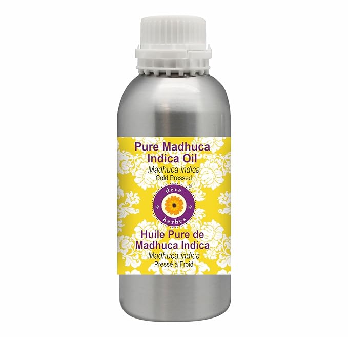 Deve Herbes Pure Madhuca Indica Oil (Madhuca Indica) Cold Pressed 630ml (21 oz)