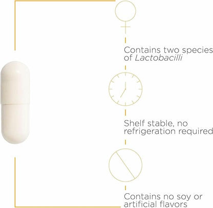 Integrative Therapeutics Pro-Flora Women’s Probiotic - Vaginal Health Probiotic - Supports Urogenital Health in Women* - Gluten-Free - 30 Capsules (30 Capsules)