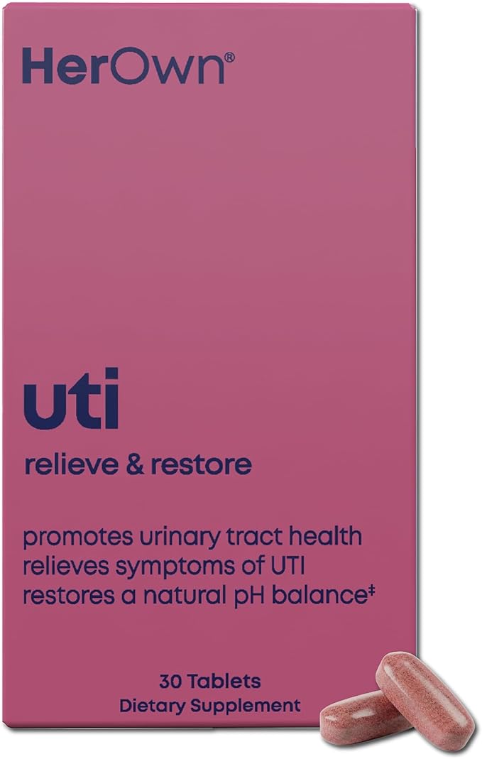 her own UTI, Helps Restore pH Balance, Supports Vaginal Flora and Balance, Promotes Urinary Health, 7 Strain Probiotic Blend, Shelf Stable, Gluten and Soy Free, Vegan, 30 Capsules, 30 Servings