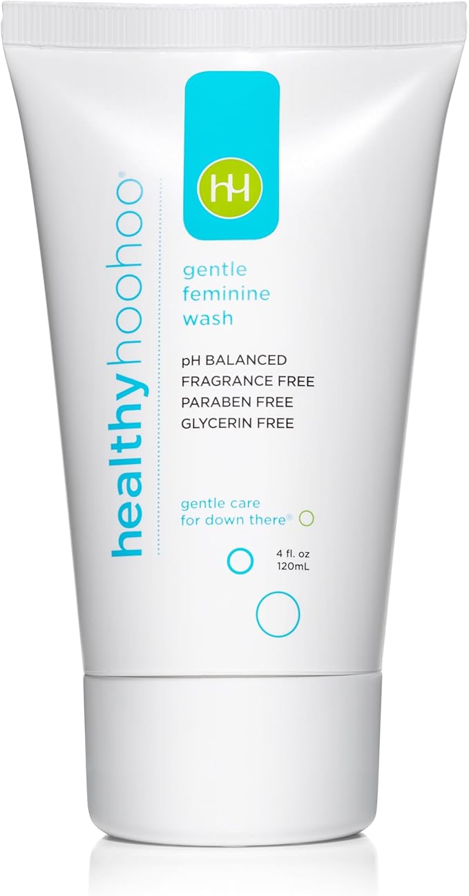 Gentle Feminine Wash for Women, pH Balanced Vulva Cleanser for Sensitive Skin, Plant Based Natural Hygiene, Unscented Vaginal Soap, Paraben and Glycerin Free (4 fl oz)