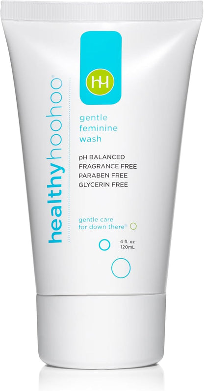 Gentle Feminine Wash for Women, pH Balanced Vulva Cleanser for Sensitive Skin, Plant Based Natural Hygiene, Unscented Vaginal Soap, Paraben and Glycerin Free (4 fl oz)