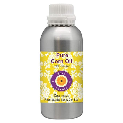 Deve Herbes Pure Corn Oil (Zea mays) Cold Pressed 1250ml (42 oz)