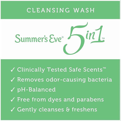 Summer's Eve Cleansing Wash | Aloe Love | Great for Sensitive Skin | 15 oz Each | Pack of 2