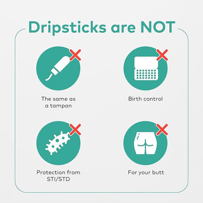 Dripstick Absorbing Sponge For Women - Awkward Essentials Dripstick 10 Pack of Sterile Post Coitus Sponges for Feminine Care and Hygiene