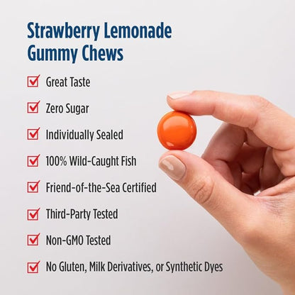 Nordic Naturals Children’s Eye Health Gummies, Strawberry Lemonade - 30 Gummies for Kids - 484 mg Total Omega-3s DHA, Lutein & Zeaxanthin - Brain Health, Antioxidant Support, Non-GMO - 30 Servings