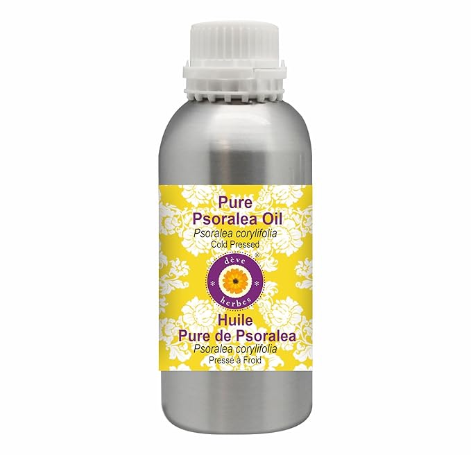 Deve Herbes Pure Psoralea Oil (Psoralea corylifolia) Cold Pressed 1250ml (42 oz)