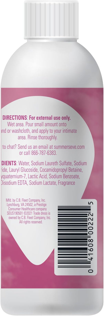 Summer's Eve Simply Sensitive Travel Size All-Over Feminine Wash, pH Balance Feminine Wash Formulated to Remove Odor, 3 Fl Oz, Pack of 3