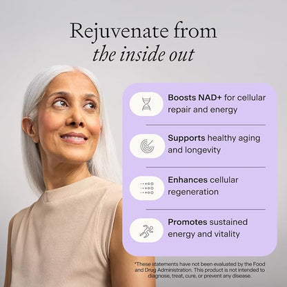 OMRE NMN + Resveratrol Supplement 99% Purity for Cellular Energy, NAD+ Boost | Highly Bioavailable Nicotinamide Mononucleotide Supplement Resveratrol 500mg & NMN 500mg, Made in USA, 60 Capsules