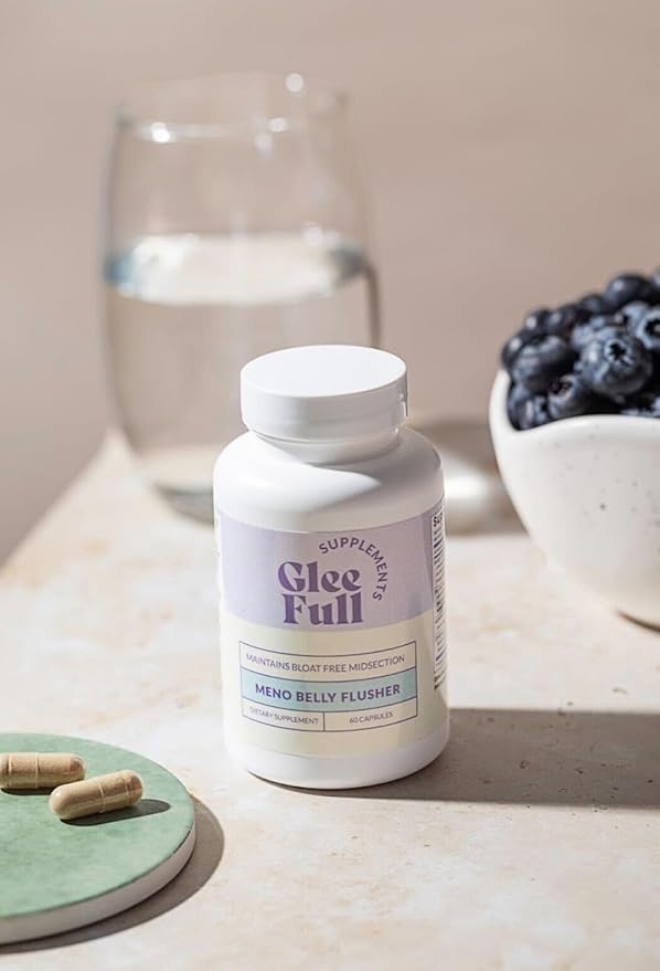 GleeFull Meno Belly Flusher - Menopause Supplements for Women - Hormone Balance for Weight Loss - Supports Digestion to Maintain Healthy Metabolism