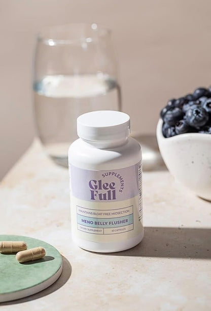 GleeFull Meno Belly Flusher - Menopause Supplements for Women - Hormone Balance for Weight Loss - Supports Digestion to Maintain Healthy Metabolism