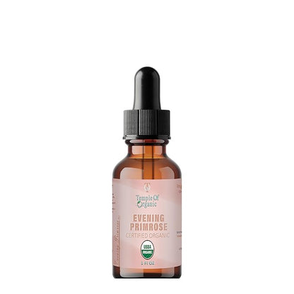 Organic EVENING PRIMROSE OIL 1 oz Pure Unrefined Cold Pressed Hair Regrowth Body Skin Nails