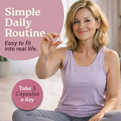 Swiss Activa+ Total Menopause Support – Hormone Balance, Hot Flash Relief, Mood & Energy Boost, Gut Health, Vegan, Non-GMO Plant-Based Menopause Supplements for Women– 180 Capsules | 60-Day Supply