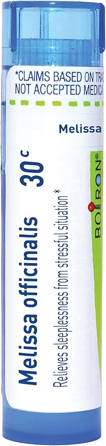 Boiron Melissa Officinalis 30C Homeopathic Medicine for Sleeplessness from Stressful Situation - 80 Pellets