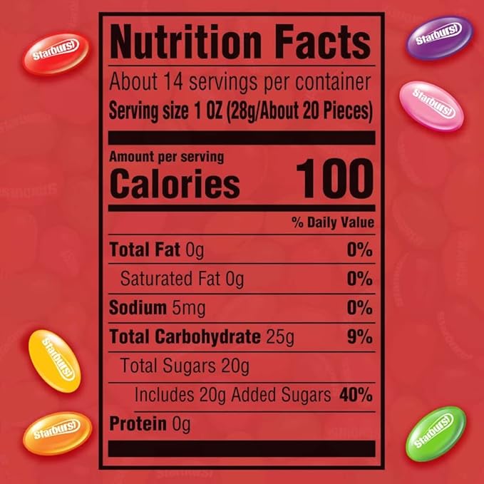 STARBURST Original Jelly Beans Gummy Candy, 14 oz Bag