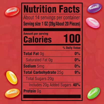 STARBURST Original Jelly Beans Gummy Candy, 14 oz Bag