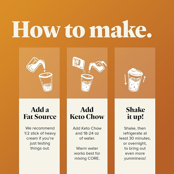 Keto Chow Pumpkin Spice Caramel | Keto Meal Replacement Shake | Nutritionally Complete | Low Carb | Delicious Easy Meal Substitute | You Choose The Fat | Single Meal Sample