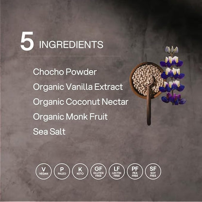 Mikuna Chocho Superfood Protein, Plant-Based Protein Powder, Travel Packs - Vegan, Gluten Free, 3g Net Carbs or Less, and Bioavailable, Non-Isolate (8 Servings, Vanilla)