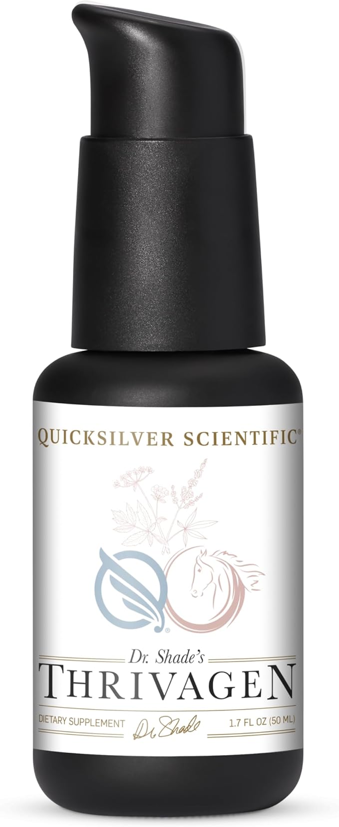 Quicksilver Scientific Thrivagen - Women's Health Supplement with 15 Energy, Hormone Balance & Adrenal Support Botanicals - Adaptogenic Herbs with Shatavari, Rhodiola & Maca Root (1.7oz / 50ml)