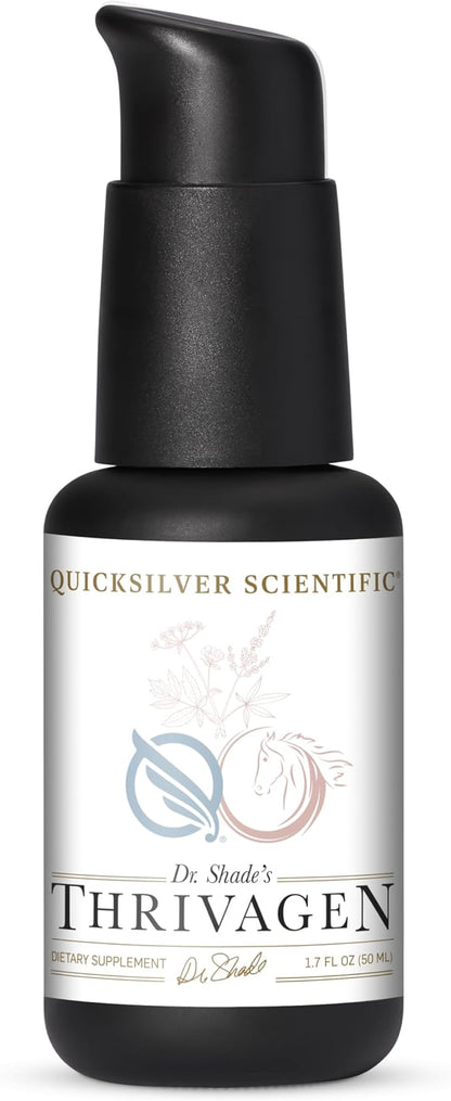 Quicksilver Scientific Thrivagen - Women's Health Supplement with 15 Energy, Hormone Balance & Adrenal Support Botanicals - Adaptogenic Herbs with Shatavari, Rhodiola & Maca Root (1.7oz / 50ml)