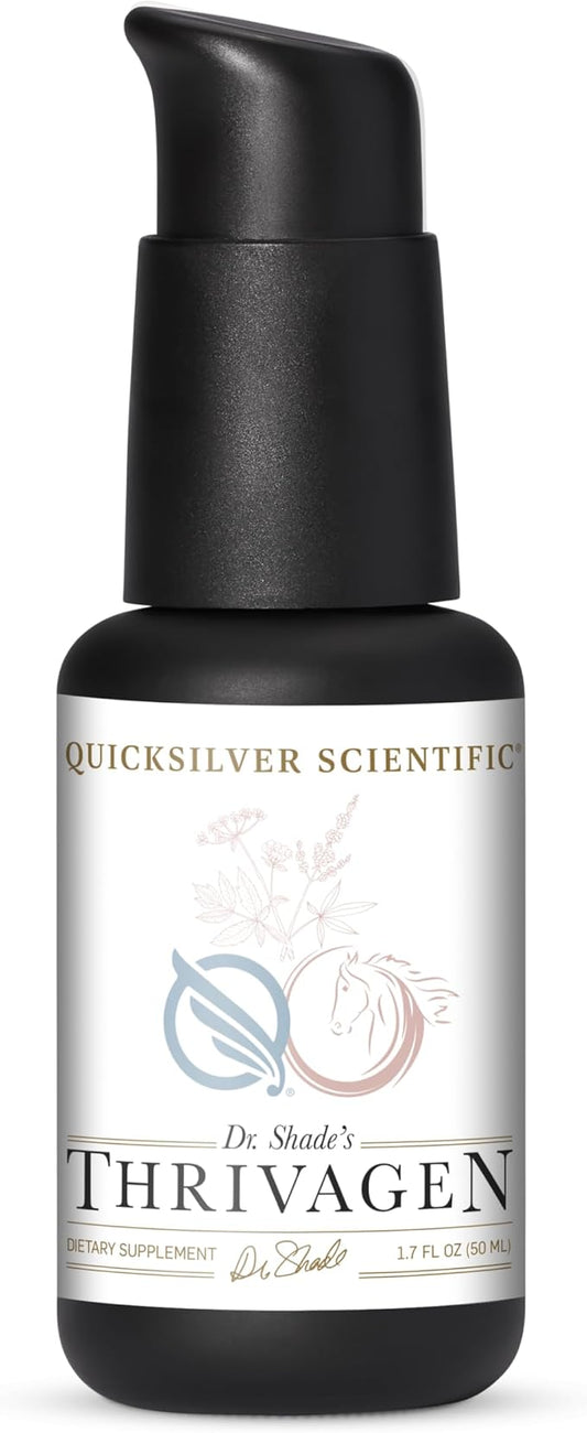 Quicksilver Scientific Thrivagen - Women's Health Supplement with 15 Energy, Hormone Balance & Adrenal Support Botanicals - Adaptogenic Herbs with Shatavari, Rhodiola & Maca Root (1.7oz / 50ml)