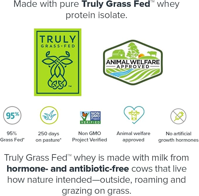 LEGION Whey+ Protein Whey Isolate from Grass Fed Cows (French Vanilla, 60 Servings) - Whey Protein Isolate Powder Low Calorie, Non-GMO, Sugar Free, Lactose and Gluten Free, All Natural Protein Powder