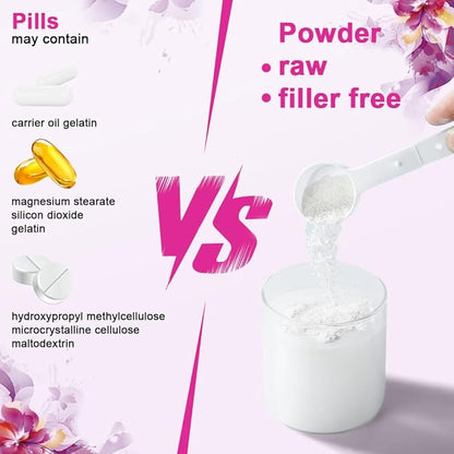 Multi Collagen Peptides Powder, 2LB | (Type I, II, III, V, X) with HyaluronicAcid, Biotin & Vitamin C,Supports Hair, Skin & Joint Health,Unflavored