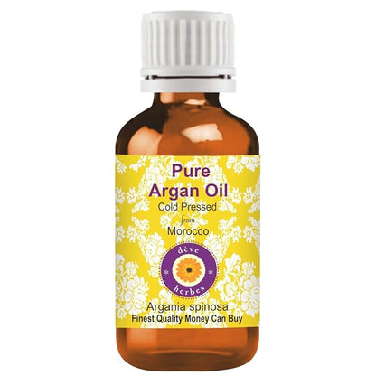 Deve Herbes Pure Argan (Moroccan) Oil (Argania spinosa) Cold Pressed 100ml (3.38 oz)