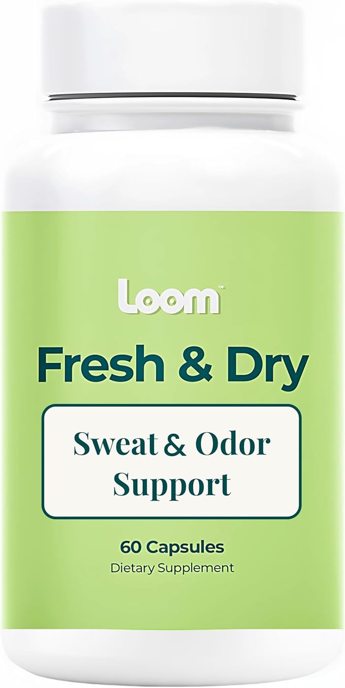 Body Odor & Sweat Support Supplement – Sage Extract & Chlorophyll – Natural Internal Deodorant & Perspiration Aid (60 Vegan Capsules)