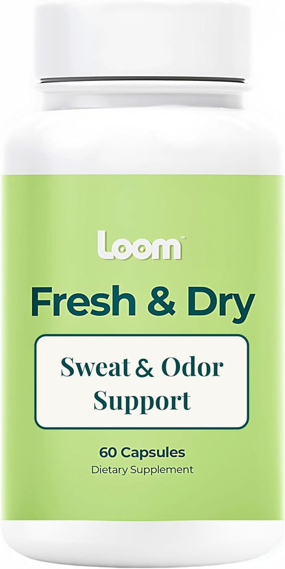Body Odor & Sweat Support Supplement – Sage Extract & Chlorophyll – Natural Internal Deodorant & Perspiration Aid (60 Vegan Capsules)