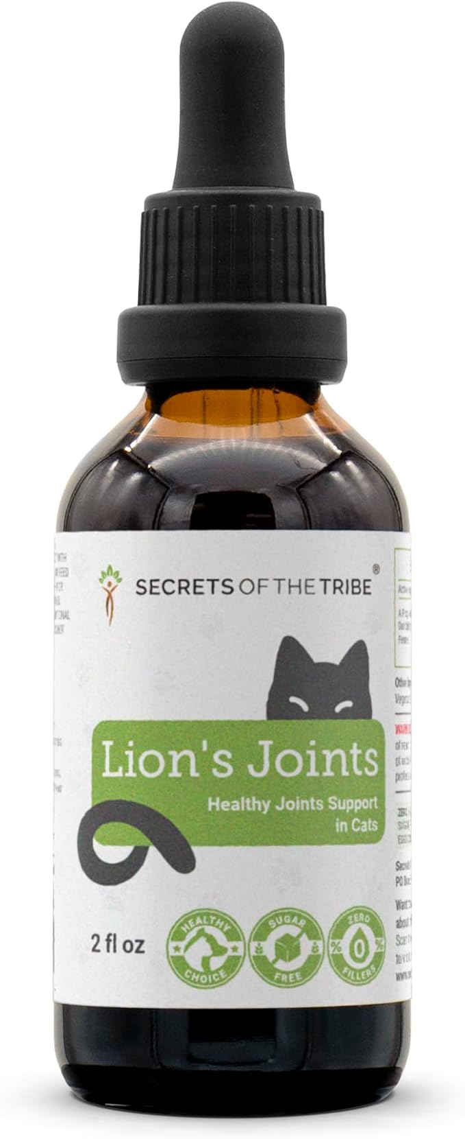 Lion's Joints | Natural Herbal Dietary Supplement for Cats | Healthy Joints Support in Cats | Alcohol-Free Extract, Calendula, Dandelion Root, Chamomile, Lavender, Fennel 2 oz