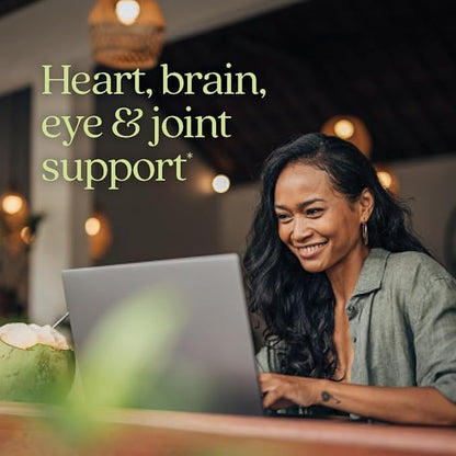 New Chapter Vegan Algae Oil, DHA, EPA, and DPA Supplement - Vegan Omega-3 Complex for Heart, Brain, Eye & Joint Support - 30 Softgels