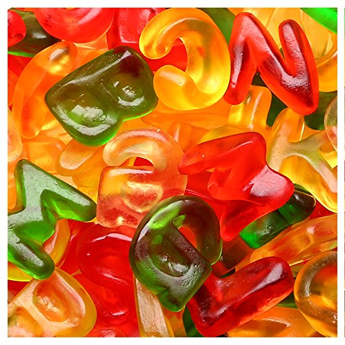 HARIBO Gummi Candy, Alphabet Letters, 5 oz. Bag (Pack of 12)