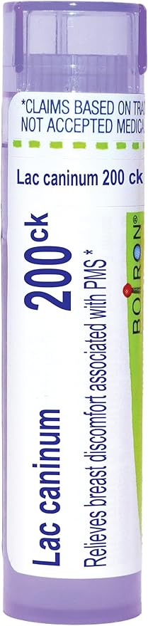 Boiron Lac Caninum 200Ck for Breast Discomfort Associated with PMS - 80 Pellets