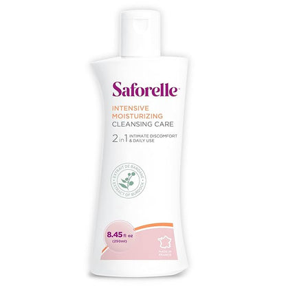 Saforelle Intensive Moisturizing Cleansing Care - 250 ml - Feminine Wash with Burdock Extract for Soothing Daily Cleansing